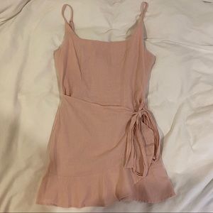 Princess Polly pink wrap dress